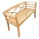 preview thumbnail 5 of 4, Seven Seas Teak Montana Teak Wood Outdoor Patio Bench, 4 Foot