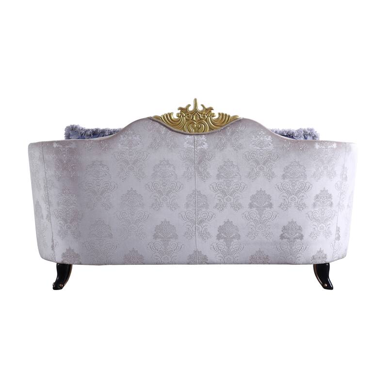 Peralta Cream Arched Backrest Loveseat