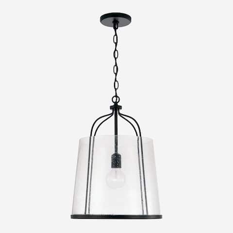 Madison 1-light Pendant w/Clear Seeded Glass