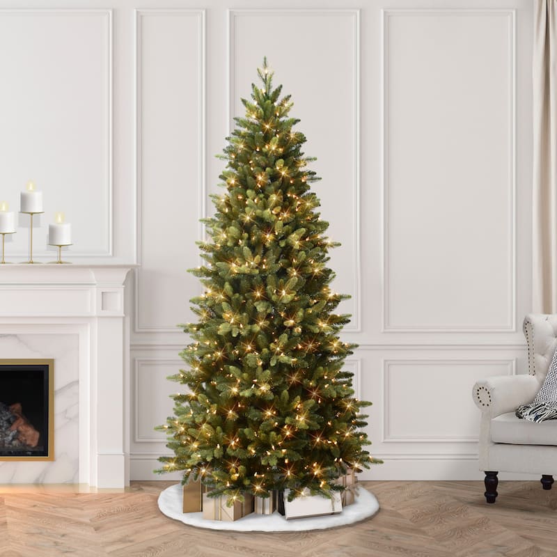 Puleo International 6.5 ft. Pre-lit Slim Westford Spruce Artificial Christmas Tree - 6.5 Foot