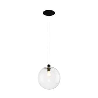 Modern Clear Glass Globe Pendant Light