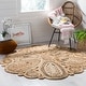 preview thumbnail 1 of 21, SAFAVIEH Handmade Natural Fiber Ljiljanka Floral Jute Rug 10' Round - Natural