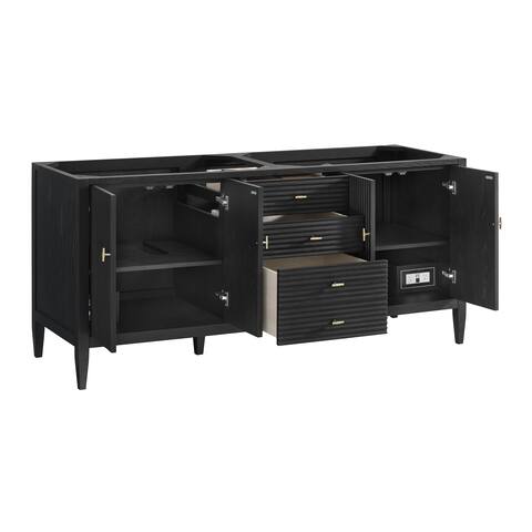 James Martin Vanities Myrrin 72 Vanity, Carbon Oak