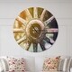preview thumbnail 7 of 7, Designart 'Country Wagon Wheel Closeup' Oversized Farmhouse Wall CLock