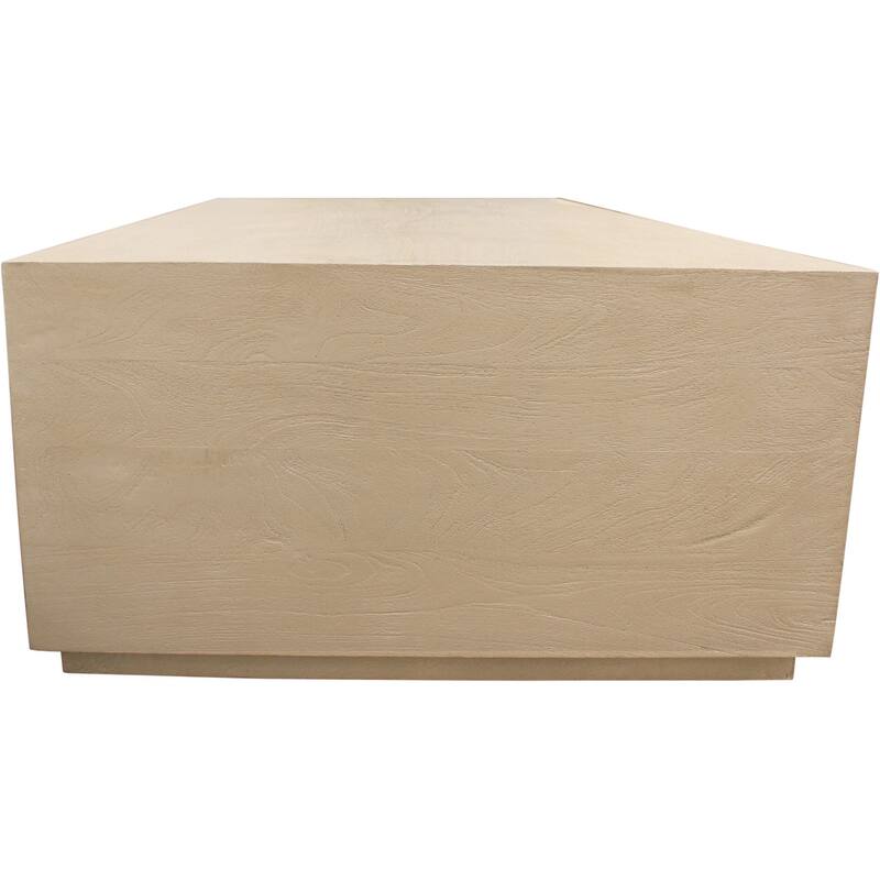HomeRoots 66" Natural Solid Wood Distressed Coffee Table - 66' X '17' X '38
