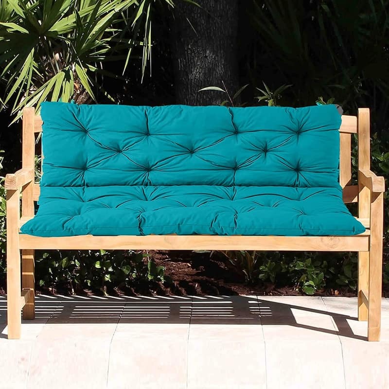 Swing Replacement Cushion, Outdoor Bench Cushions with Backrest Thicken 4", Patio Furniture Garden Porch Loveseat Glider Pad