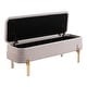 preview thumbnail 4 of 6, Lebreton Storage Bench Oatmeal Beige