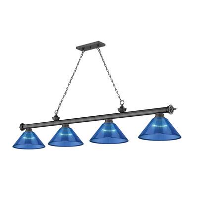 Cordon 4 Light Billiard - Bronze Plated