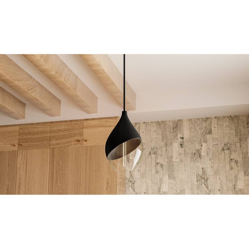 Drover 1-Light Matte Black Pendant