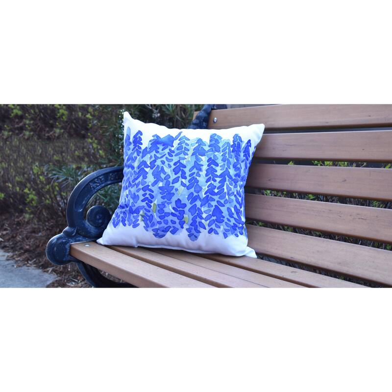 Flower Bell Bunch 16 inch Floral Decorative Outdoor Pillow