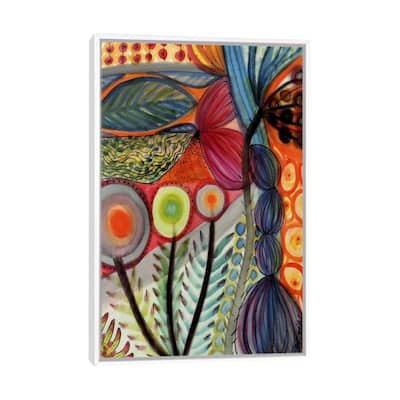 iCanvas "Vivaces" by Sylvie Demers Framed Canvas Print
