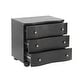 preview thumbnail 17 of 23, Christopher Knight Home - Modern Minimalist 23.62" Nightstand with Roller Glide Drawers & Solid Wood Legs, Versatile Home Use