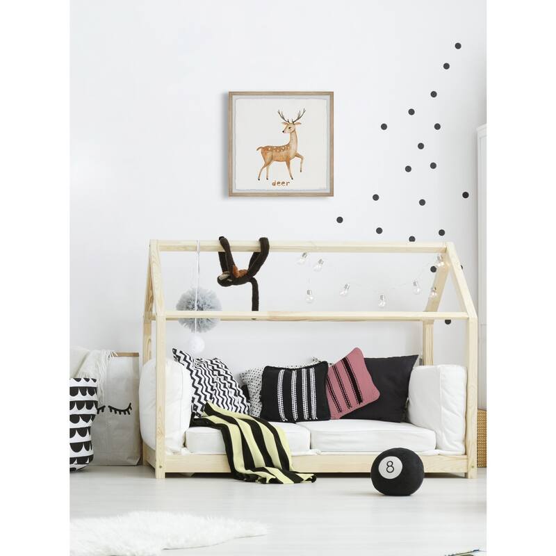 Gentle Like a Deer Framed Wall Art, Elegant Home Touch - Sophisticated Artwork for Refined Décor