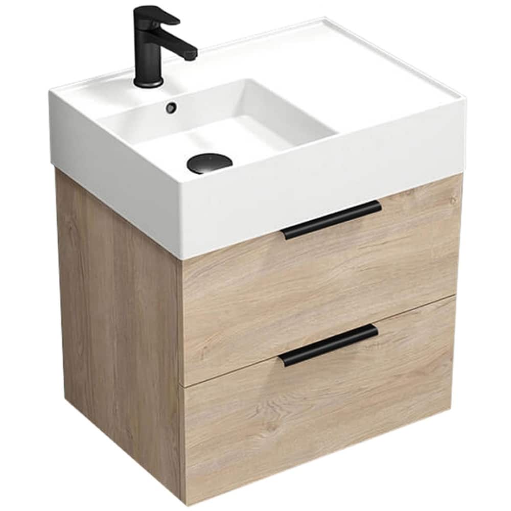Nameeks Derin-2417-W Derin 24" Wall Mounted Single Basin Vanity Set