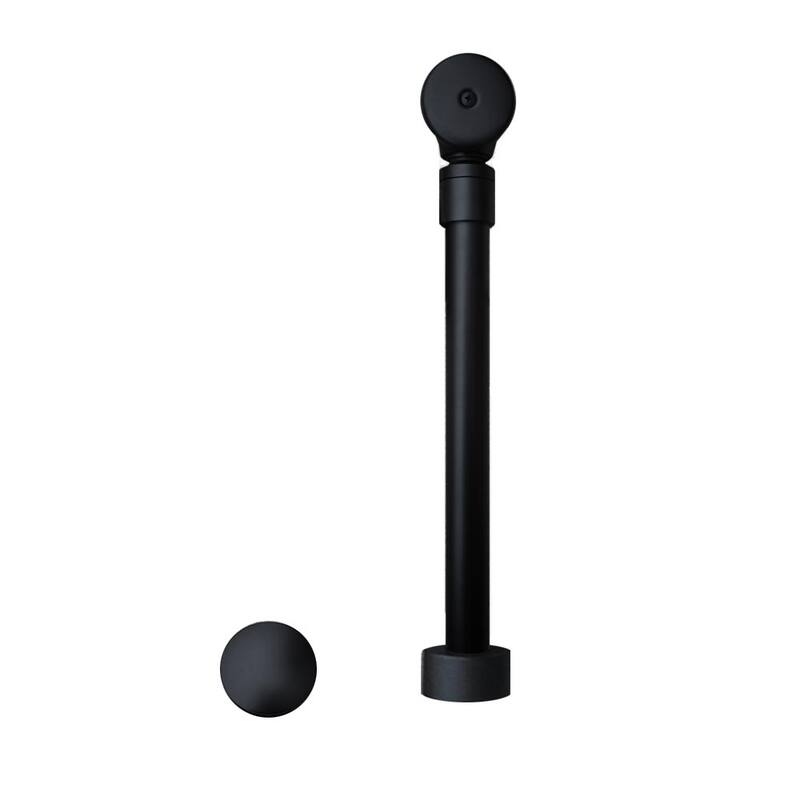 Push to Seal Bath Waste and Overflow - Matte Black