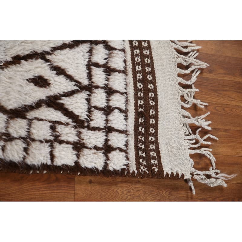 Plush Turkish Anatolian Runner Rug Hand-knotted Tribal Wool Carpet - 2'9"x 13'3"