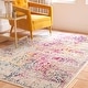 preview thumbnail 122 of 224, SAFAVIEH Evoke Quinn Vintage Distressed Rug 5'3" Square - Ivory/Fuchsia - Square