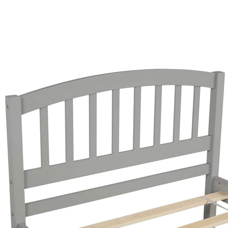 Twin size Platform Bed with Trundle