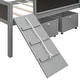preview thumbnail 18 of 17, Farmhouse Design Twin size Wood Loft Bed,Climbing Frame and Ladder on Both Side,Two Storage Boxes,Double-sided Chalkboard