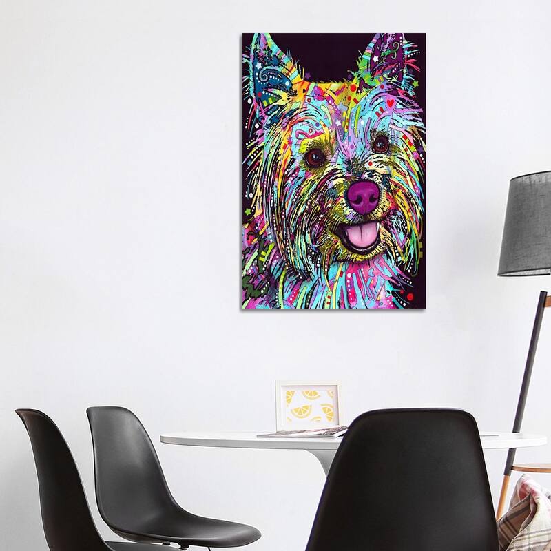iCanvas "Yorkie" by Dean Russo Canvas Print - 40x26x1.5