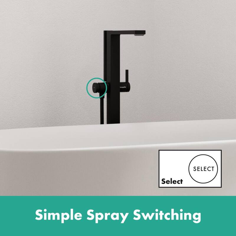 Hansgrohe 73445 Tecturis E Floor Mounted Tub Filler with Built-In