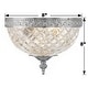 preview thumbnail 6 of 6, Crystorama 2 Light Crystal Flush Mount - 8"W x 8"H x 8"D