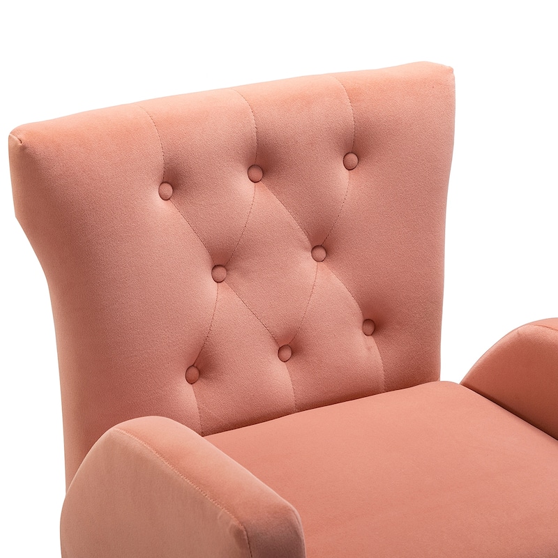 Loreto Modern Tufted Velvet Swivel chair with Adjustable Height Set of 2 by HULALA HOME