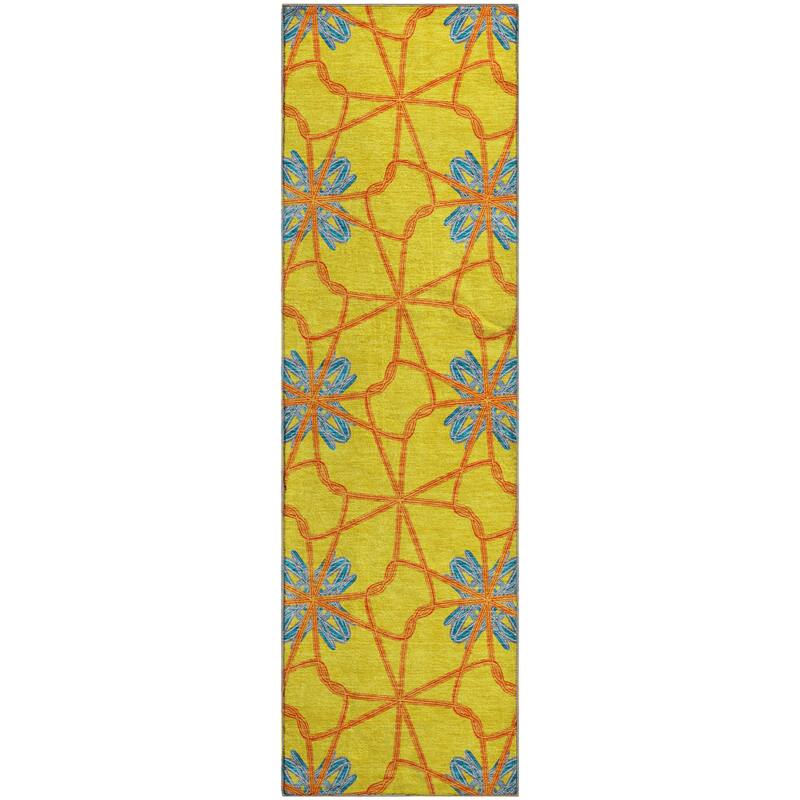 Premium Washable Super Soft Contemporary Tangle Mayfield Rug