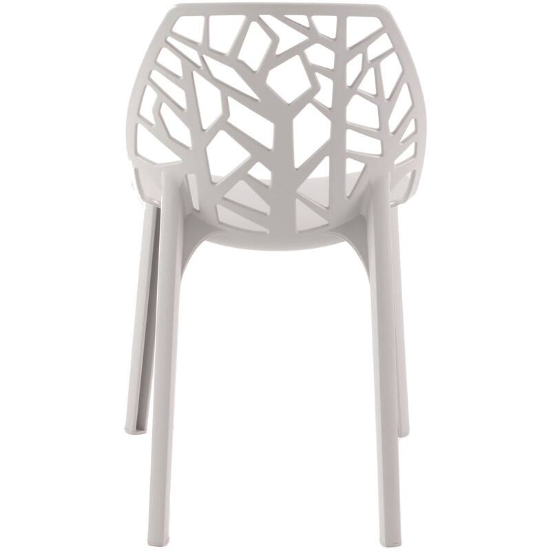 Cornelia Modern Stackable Dining Chair with Cut-out Design Accent Side Chair for Dining rooms, Patios, or Kitchens (Set of 4)