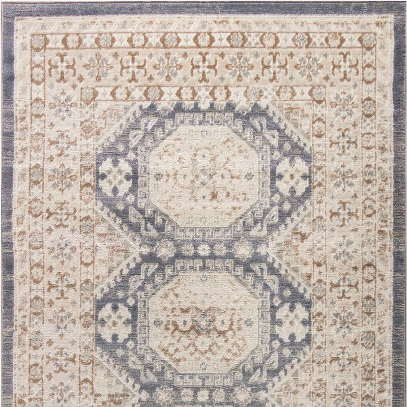 Fijoc Distressed Geometric Area Rug By HomeRoots - 4' x 6'