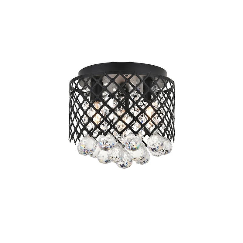 Tully 3 light Flush Mount (Chrome or Matte Black)