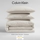 preview thumbnail 22 of 52, Calvin Klein Washed Percale Solid Cotton Duvet Cover Set
