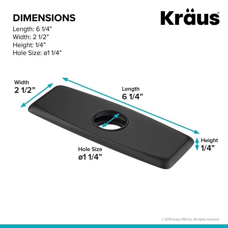 Kraus 6-1/4" Escutcheon Plate