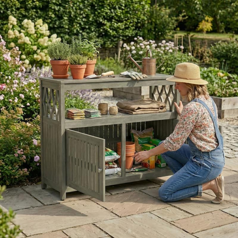 DTY Outdoor Living Longs Peak Eucalyptus Sideboard