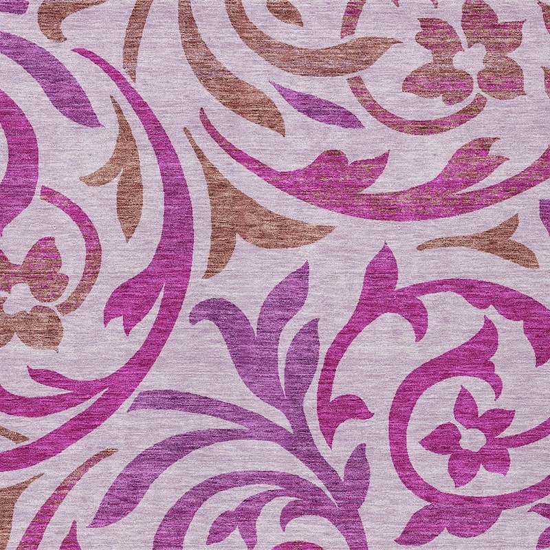 HomeRoots Floral Transitional Rectangle Outdoor Rug