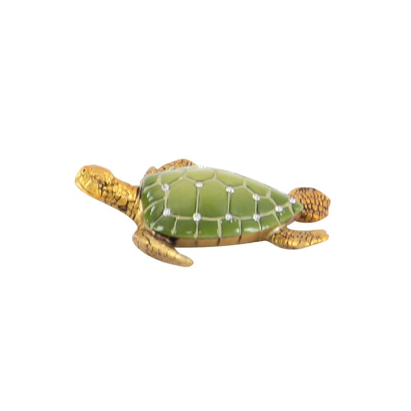 Polystone Turtle Decorative Sculpture - Set of 3 Brown - Roche River Decor