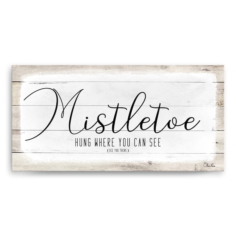 Ready2HangArt 'Mistletoe' Holiday Canvas Wall Art by Olivia Rose