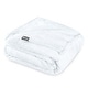 preview thumbnail 1 of 4, Bare Home Microplush Fleece Blanket - Ultra-Soft - Cozy Fuzzy Warm Full - Queen - White