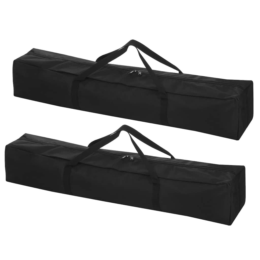 2Pcs 33" Camp Chair Replacement Bag Nylon Large Zippered Carrying Bag with Strap - Black