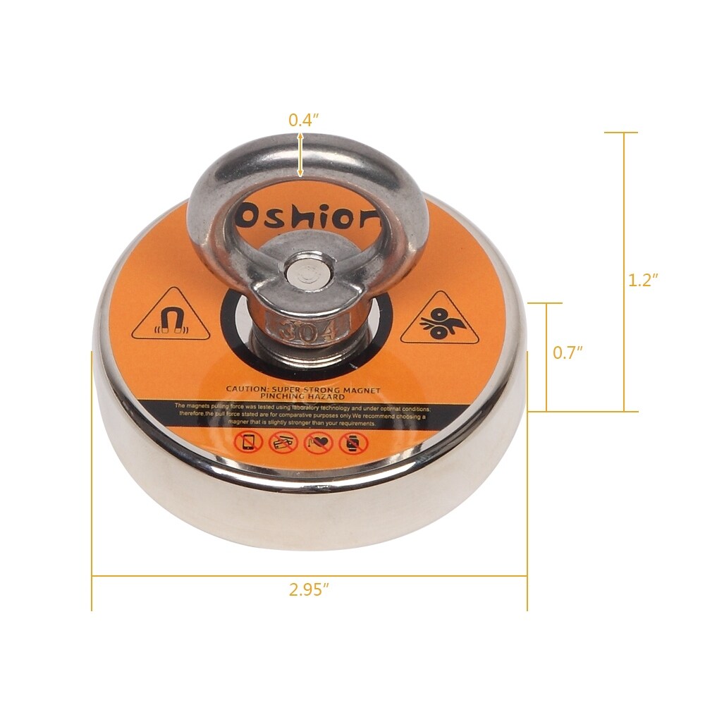 US 150LBS Fishing Magnet Neodymium Super Strong Pull Force Home Magnets Tool 