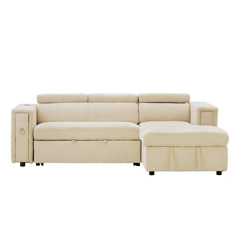 96" Multi-Functional Pull-Out Sofa Bed