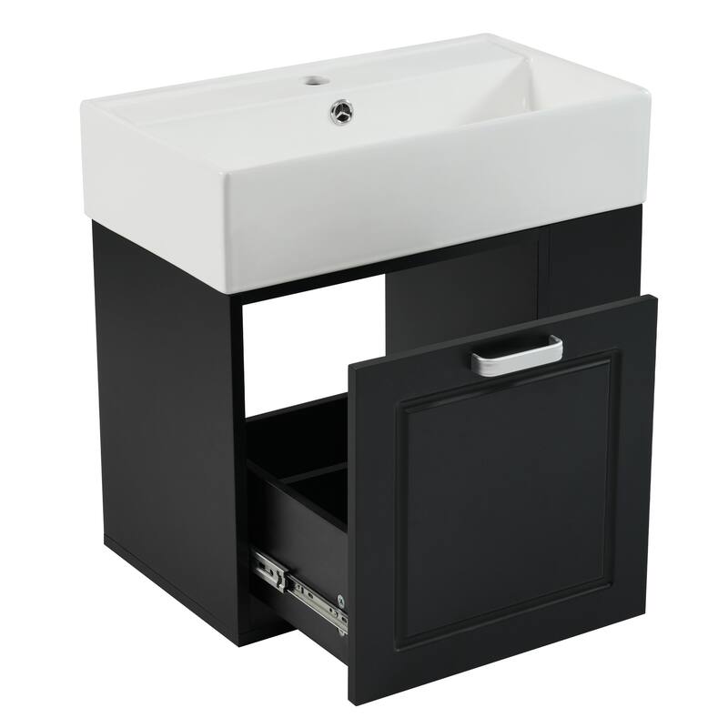 Christopher Knight Home - Doren 21.8" MDF Bathroom Vanity with Sink and Big Drawer