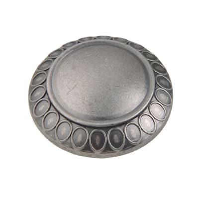 Utopia Alley Barnet Cabinet Ring Pull Knob - Vintage Cabinet Hardware with Hand Finished Pewter, Metal Drawer Pull Knobs 1.3"