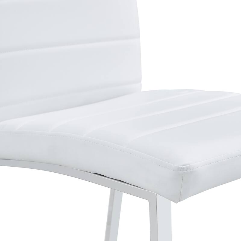 2-Pack - Premium Pu Office/Dining Chairs With High-Density Foam, Sturdy Iron Legs (Electroplate/Spray Paint), Easy Assembly