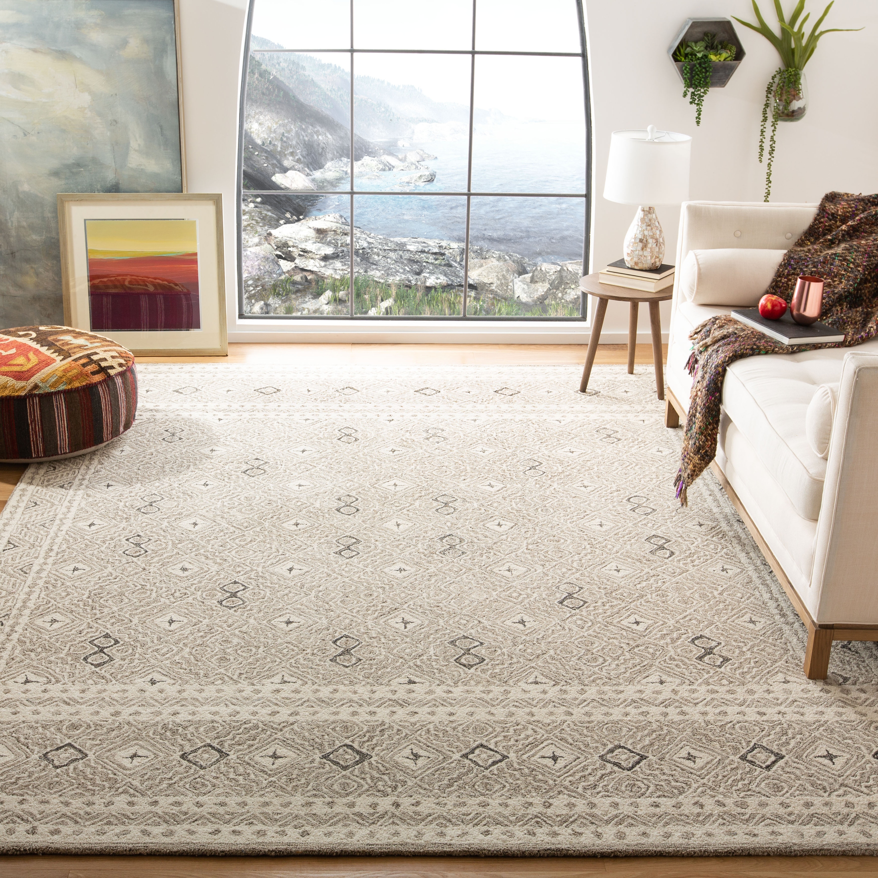 SAFAVIEH Handmade Micro-Loop Jelske Wool Rug