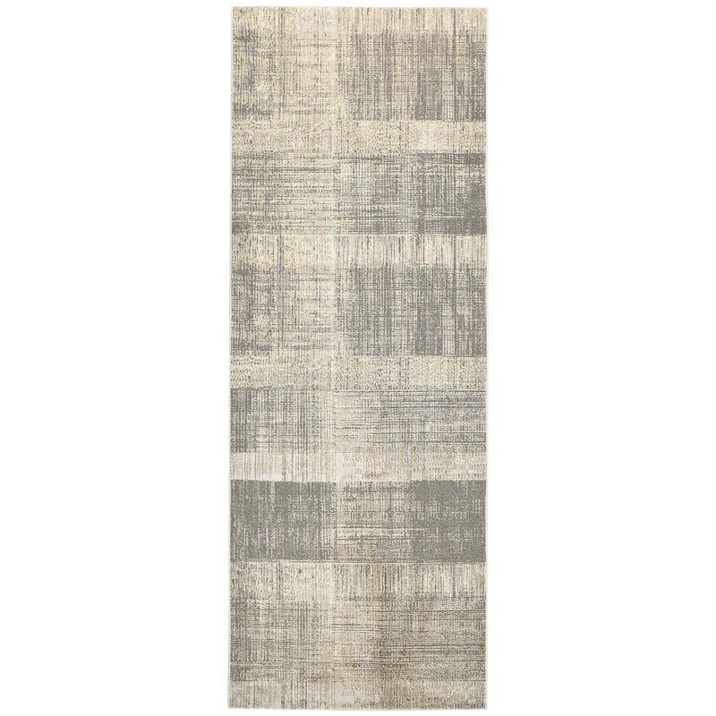 Zezex Abstract Stain Resistant Area Rug By HomeRoots - 8' Runner