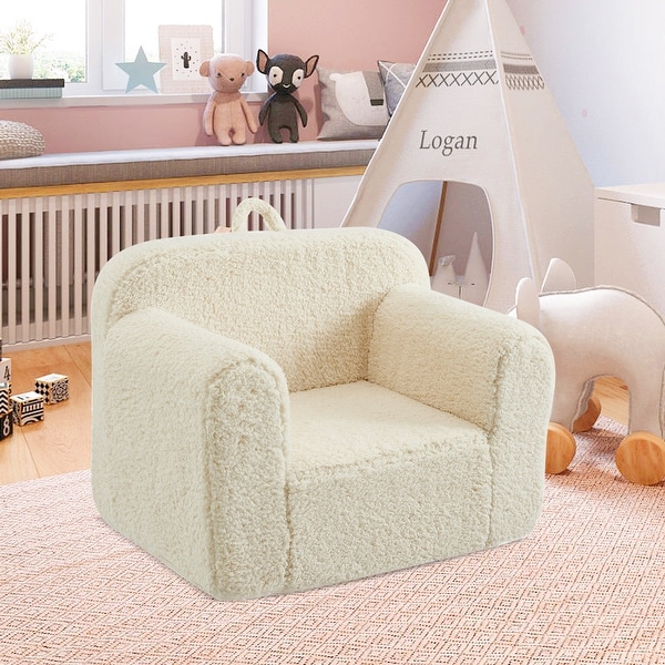 Kids Armchair Toddler Couch Baby Sofa Chair with Sherpa Fabric On Sale Bed Bath Beyond 37477808