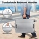 preview thumbnail 10 of 19, Zipperless Aluminum Frame Luggage with Spinner Wheels TSA Lock and Cup Holder 28" Hard Shell Suitcase