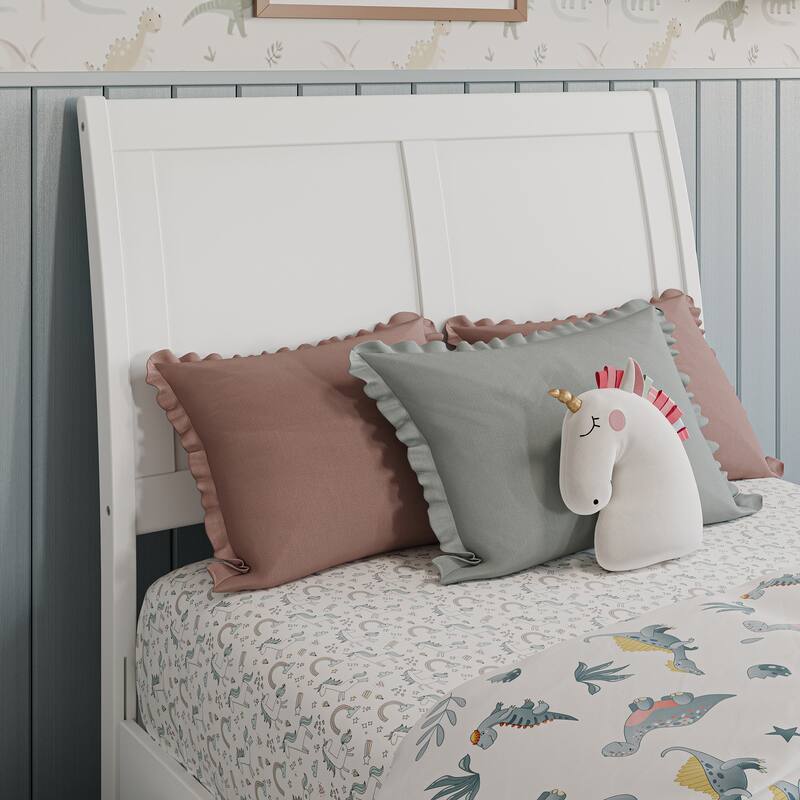 Andorra Platform Bed with Panel Footboard and Twin Trundle