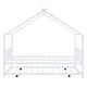 preview thumbnail 20 of 47, Metal Full Size House Bed with Twin Size Trundle,Kids Bed Design